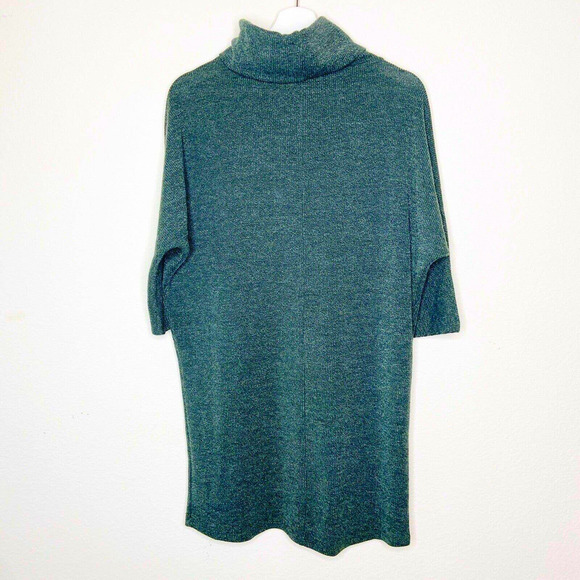 Gianni Bini GB Green Turtleneck 3/4 Sleeve Sweater Dress Sz M - Picture 5 of 6